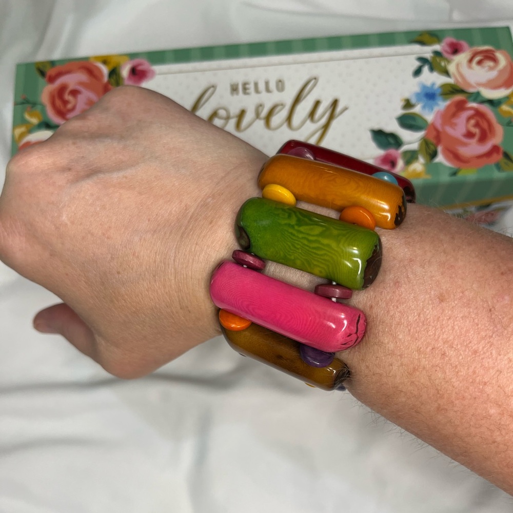 Colorful Chunky Stretch Bracelet